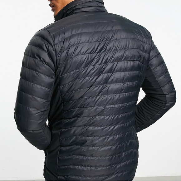Columbia Powder Pass puffer jacket in black - Picture 3 of 9